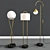 Sleek Set of Modern Floor Lamps 3D model small image 1