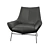 Elegant Cana Lounge Chair 3D model small image 1