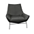 Elegant Cana Lounge Chair 3D model small image 2