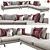 Elegant Minotti Sherman Sofa Set 3D model small image 2