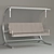 Title: Avantgarde Garden Swing: Modern Steel Frame and Textile Seat 3D model small image 1