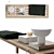 Stockholm Decor Set - Coffee Table, Table Lamp, Candle, Blanket 3D model small image 2