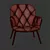 Elegant Comfort: Genola Armchair 3D model small image 3