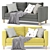 Modern Karlstad Sofa: Stylish & Comfortable 3D model small image 1