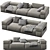 Lema BRICK LANE Sectional Sofa 3D model small image 1