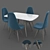Modern Dining Table Set: Elegant and Functional 3D model small image 2
