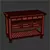 Lydd Kitchen Cart: Convenient and Stylish Solution 3D model small image 3