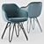 Elegant Lap Chairs: Lap 4051, Lap 4052 3D model small image 2
