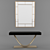 Elegant Console & Mirror Set 3D model small image 1