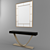 Elegant Console & Mirror Set 3D model small image 2