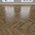 Oak Parquet: Herringbone, Linear, Chevron 3D model small image 3