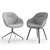 HAY AAC Soft Collection: Modern Upholstered Chairs 3D model small image 3