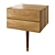 Ralph PUCCI Oak Bedside Table 3D model small image 1