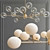 Orion 15-Light Glass Chandelier 3D model small image 1