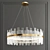 Elegant Aquitaine Chandelier 3D model small image 1