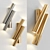 Modern Sciolari Oblique Rods Wall Sconces 3D model small image 1