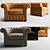 Vintage Chesterfield Armchair 3D model small image 1