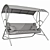 Modern Metal Swing & Lounger Combo 3D model small image 3