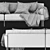 Elegant Greene Living Divan Sofa 3D model small image 3