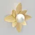 Art-Deco Lotus Brass Pendant 3D model small image 1