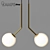 Milky Angle Chandelier Lamp 3D model small image 1