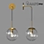 Elegant Glass Sconce 3D model small image 1