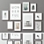 Multicolored Picture Frames Set 3D model small image 2