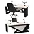 ErgoOffice Essentials: Modern Workspace 3D model small image 1