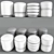 Stylish Poufs Set for Home Decor 3D model small image 2
