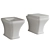 Elegant Hidra Ceramica TOSCA Toilet 3D model small image 1