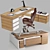 Executive Office Desk 3D model small image 3