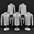 Mannequin Display Shirts Set 3D model small image 2