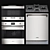 Sleek Smeg Classic Kitchen Appliances 3D model small image 1