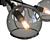 Futuristic Chrome Pendant Light 3D model small image 2