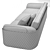 Chic Bentley Home Chorley Sofa 3D model small image 3