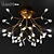 Golden Branch Chandelier 3D model small image 1