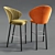 Sleek Heidi Bar Stool - Limited Stock 3D model small image 2