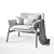 Stylish Vedbo Ikea Armchair 3D model small image 2