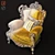 Elegant Varie Classic Chair 3D model small image 2