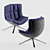Cosy Husk Lounge Chair 3D model small image 2