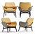 Elegant Martha Armchair: Timeless Beauty 3D model small image 1
