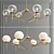 Elegant Rowan Glass Chandelier 3D model small image 1