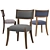 Elegant RH Classic Klismos Side Chair 3D model small image 2