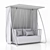 Ethimo Swing: Stylish Outdoor Swing 3D model small image 3