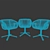 Elegant Scoop Conference Chair 3D model small image 3