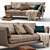 Elegant Italian Chio Sofa 3D model small image 1