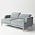 Scandinavian Style Sofa: Elegant & Spacious 3D model small image 2