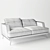 Scandinavian Style Sofa: Elegant & Spacious 3D model small image 3