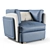 Blanche Armchair: Stylish and Comfortable 3D model small image 1