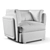 Blanche Armchair: Stylish and Comfortable 3D model small image 3